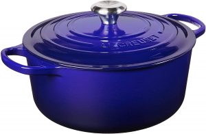 Flameproof Le Creuset Enameled Cast Iron Casserole Dish suitable for induction hob and oven