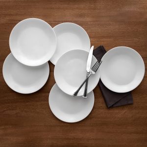 Lunch Plates lead free Corelle Winter Frost dinnerware sets