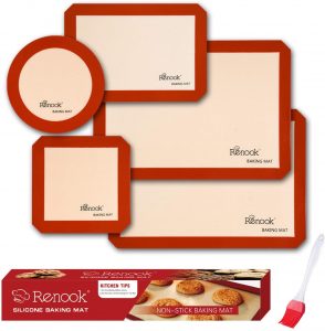 Renook Food safe Reusable silicone baking mats