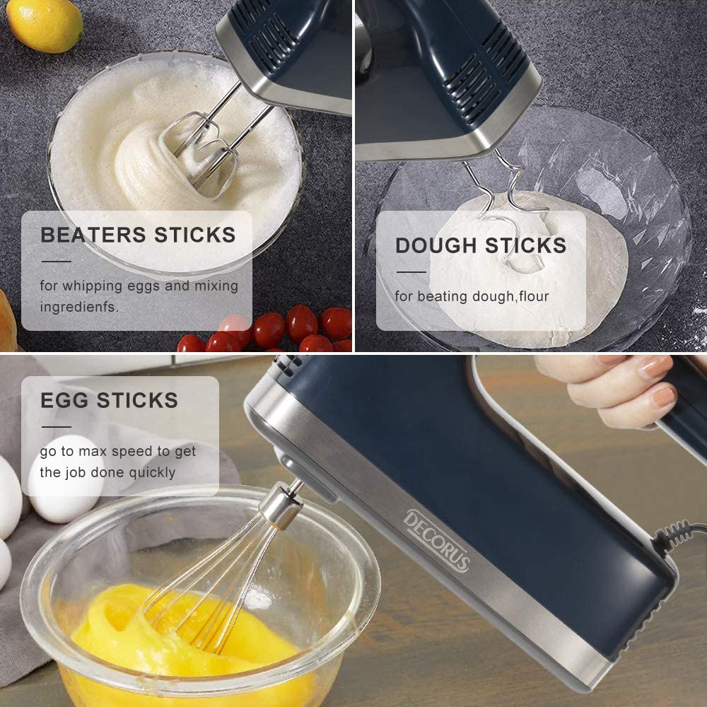 Handheld electric hand mixer for cookie dough