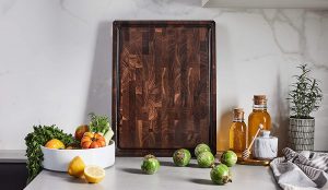 Walnut cutting board end grain