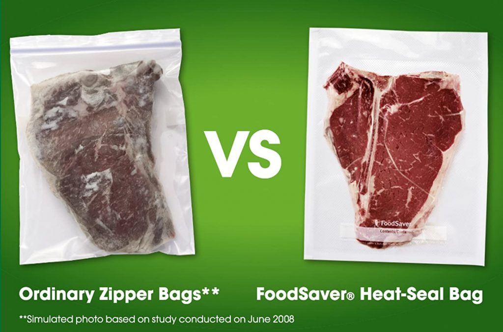 ordinary zipper bags vs. foodsaver heat seal bags